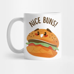 Funny Burger Nice Buns Mug